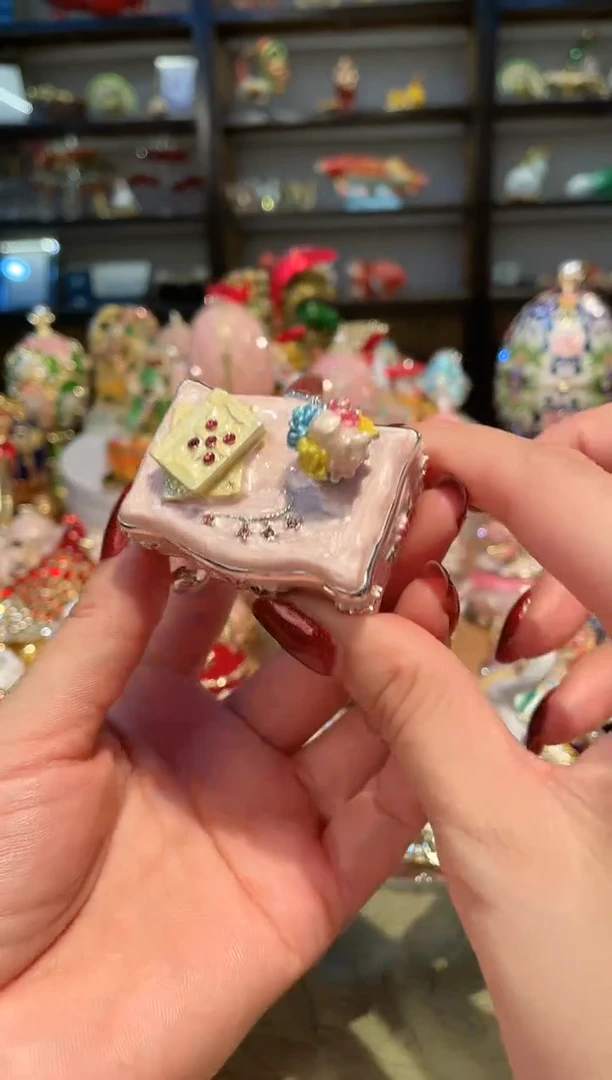 【闪购商品】珐琅彩首饰收纳盒精致