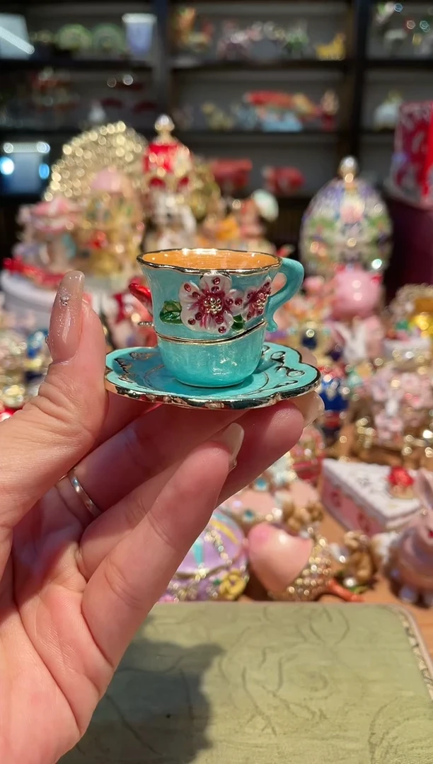 【闪购商品】 珐琅彩首饰收纳盒精致