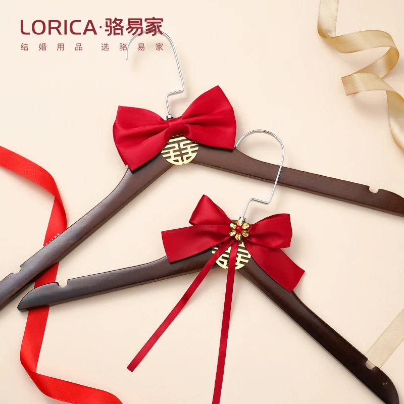 骆易家「结婚衣架」中式喜庆礼品陪嫁衣婚纱秀禾服送新人创意挂婚纱