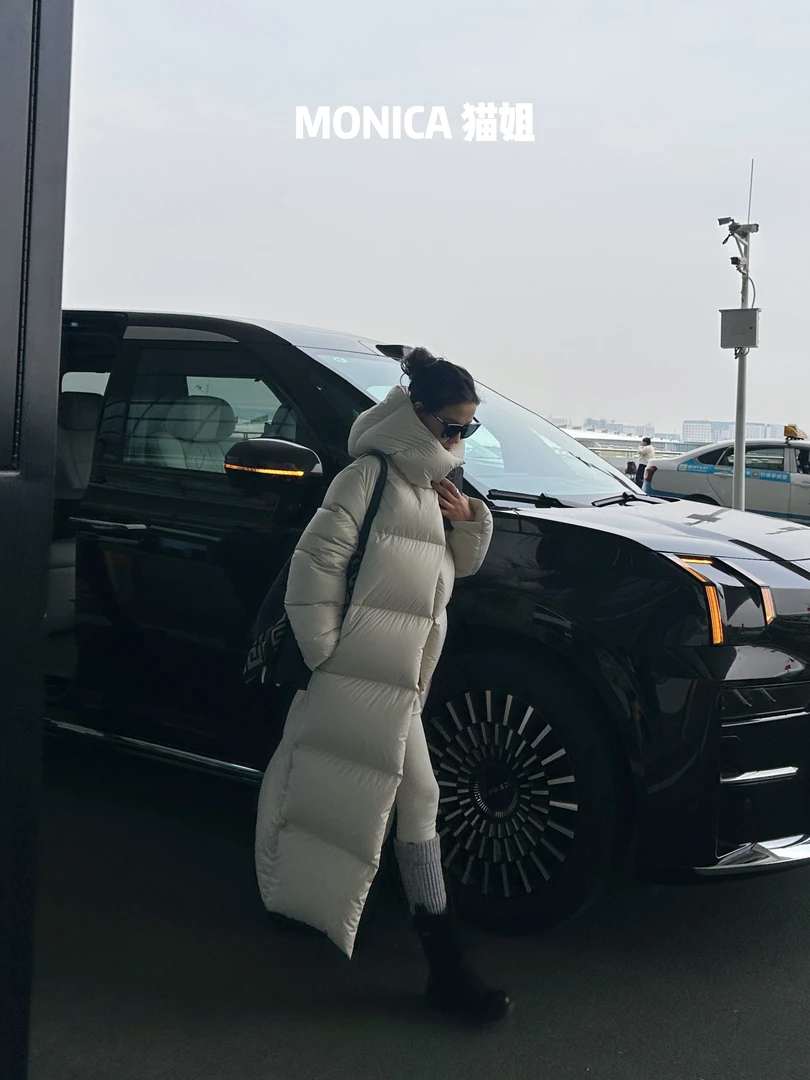 RV（偶遇西雅图）保暖过膝宽松加厚防寒防风95鹅绒服81080