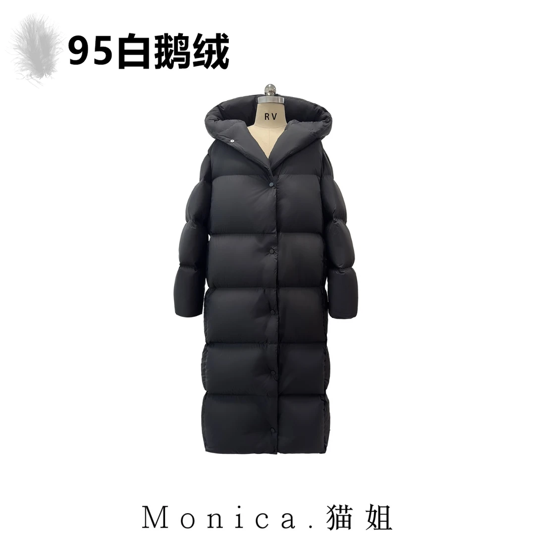 RV(欧包)AW时尚简约酷飒感女装长款新国标95白鹅绒81069