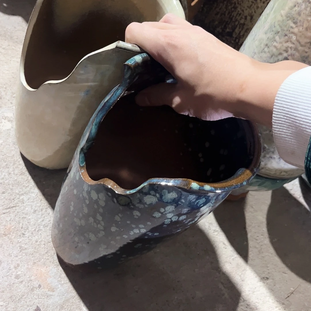 红陶20CM以下花盆花开了