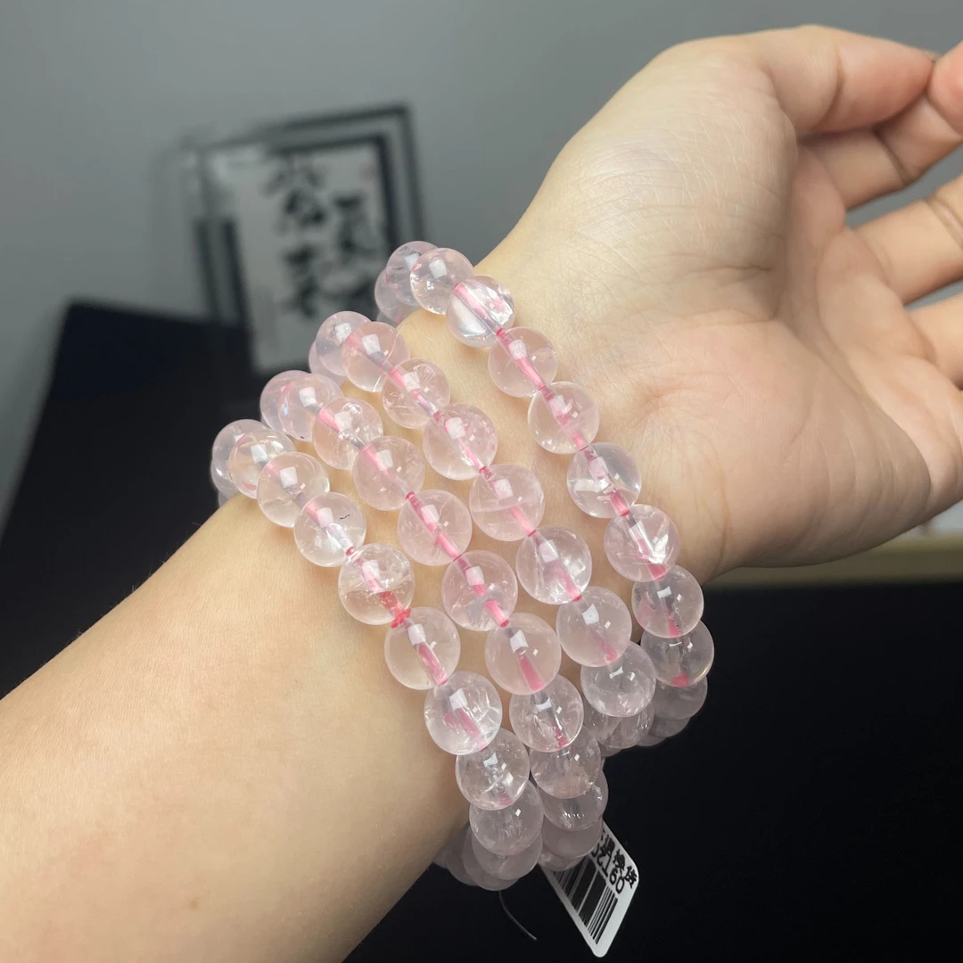 【直播间链接】天然水晶未镶嵌手串手链默认微瑕介意慎拍多样性发货