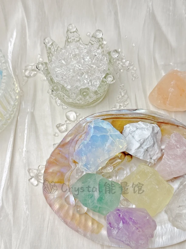 Crystal水晶色原石 天然香薰扩香石 默认10颗 仪式赋能发出