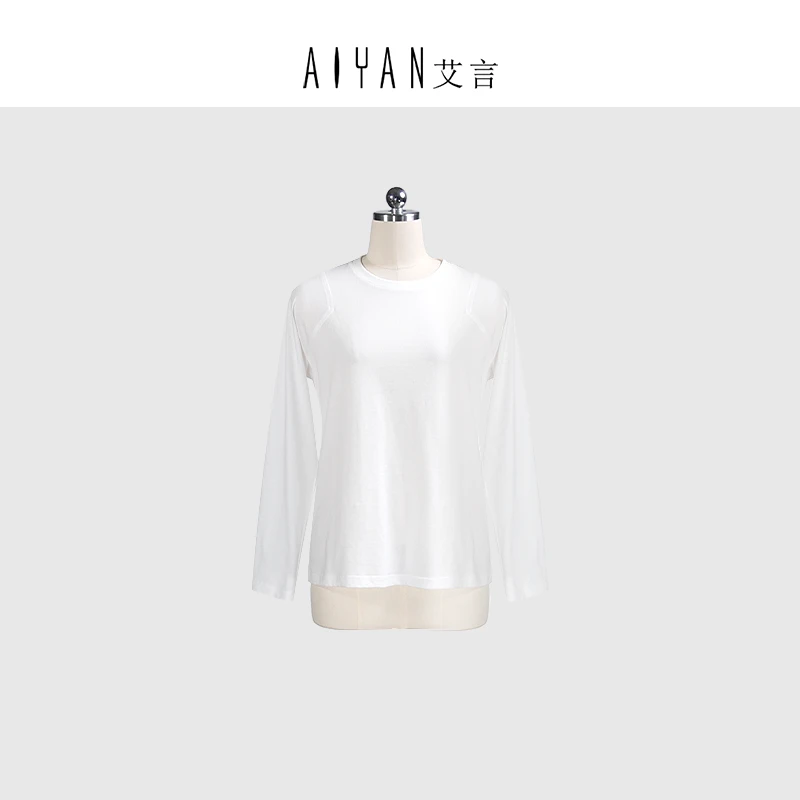 【keke设计-AY612】百搭高级感轻奢女装定制长袖T恤