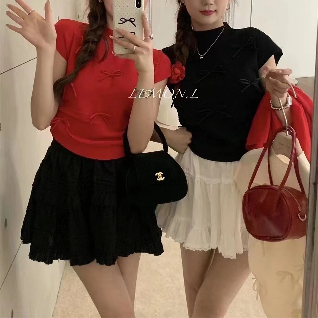 夏季新款显瘦百搭甜美蛋糕裙高腰A字蓬蓬裙