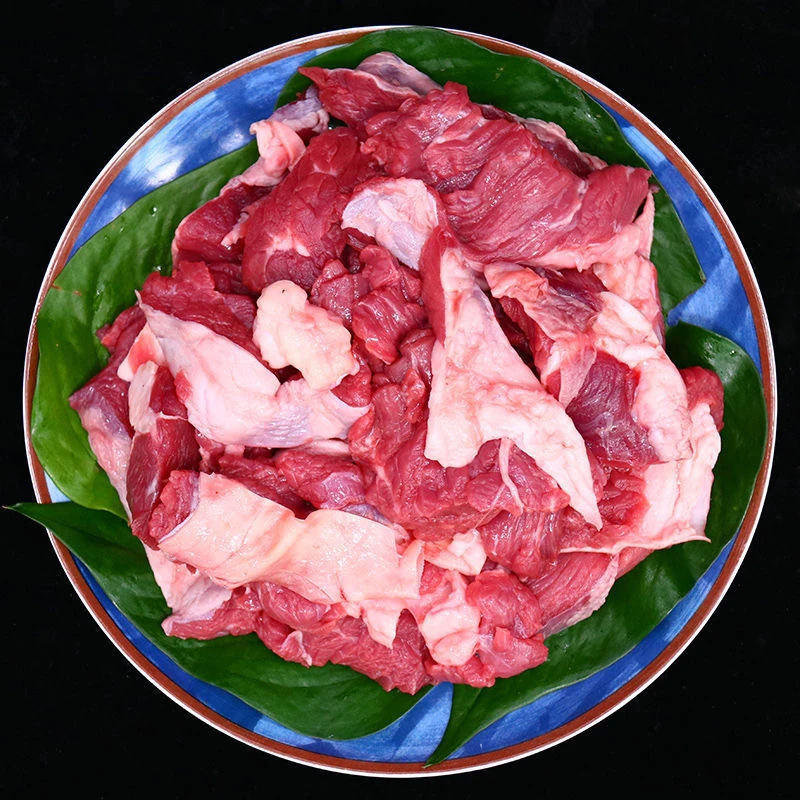 新鲜牛肉筋 肉多 肉质鲜嫩 原切清真国产包邮食用低温冷冻
