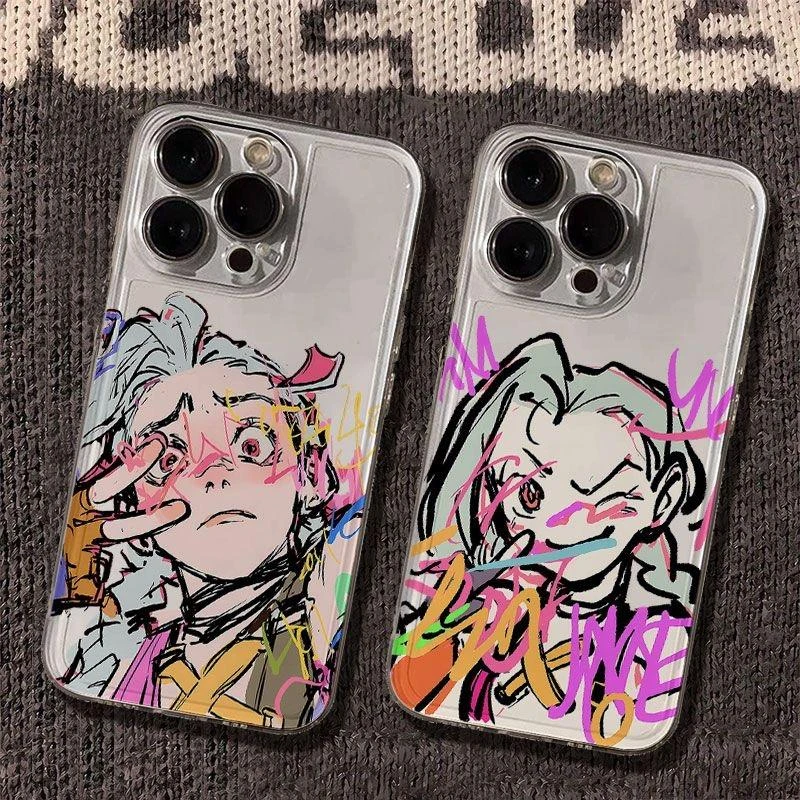 涂鸦金克丝适用iPhone16手机壳苹果13保护壳华为VIVO小米OPPO荣耀