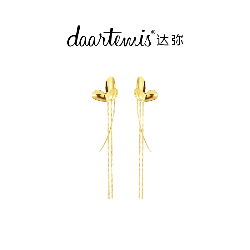 daartemis/达弥 合金耳饰 花瓣流苏长款耳环气质耳钉新款花朵耳坠