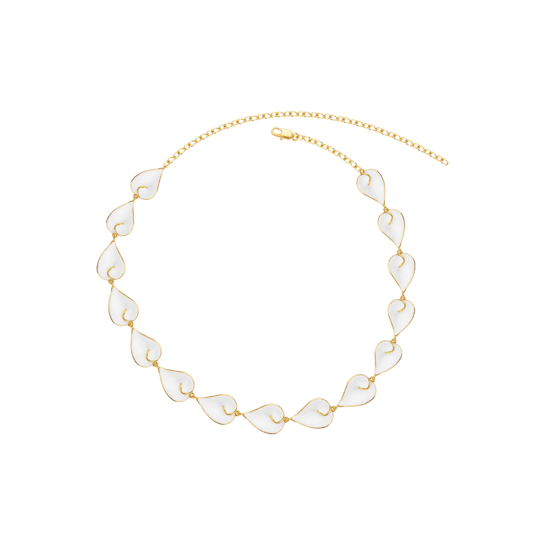 daartemis/达弥 铜合金珐琅项链 马蹄莲系列小花多花组合CHOKER