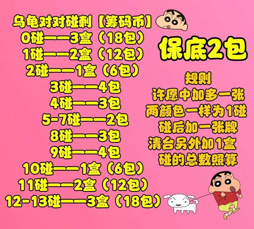 【对对碰刺筹码币】 （星月) 蜡笔小新徽章 筹码币 二创【默认代拆】