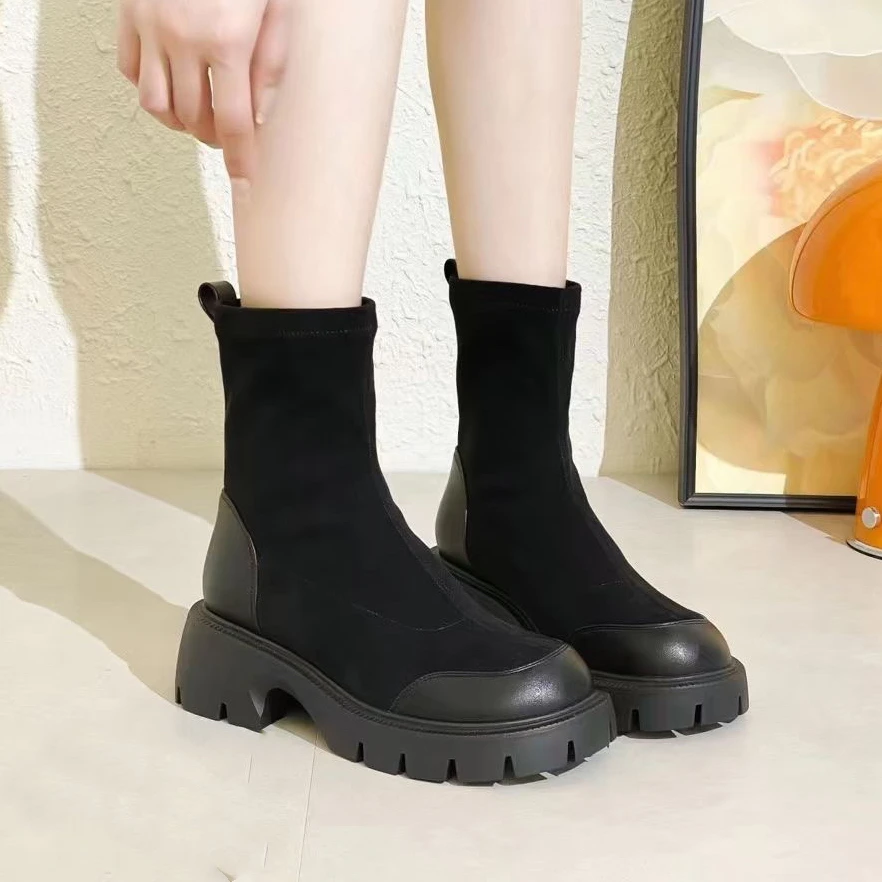 17346842开女鞋短靴瘦瘦靴