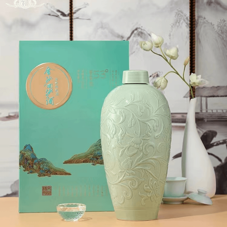 【观赛搭子】金沙回沙酒宋瓷梅瓶 酱香型白酒53度5L