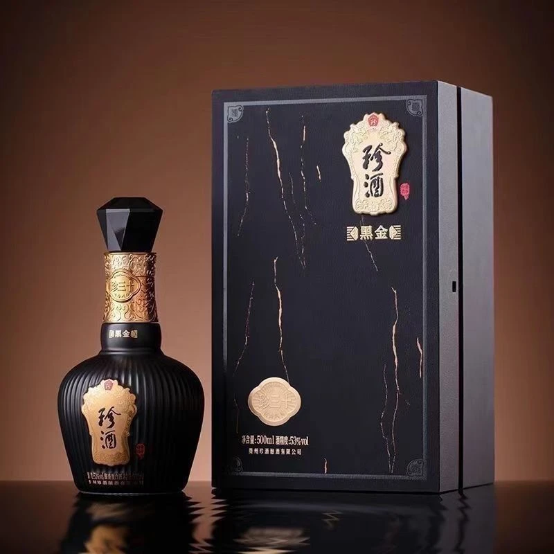 珍酒珍三十 黑金 贵州珍酒酿酒有限公司 酱香型白酒53度500ml