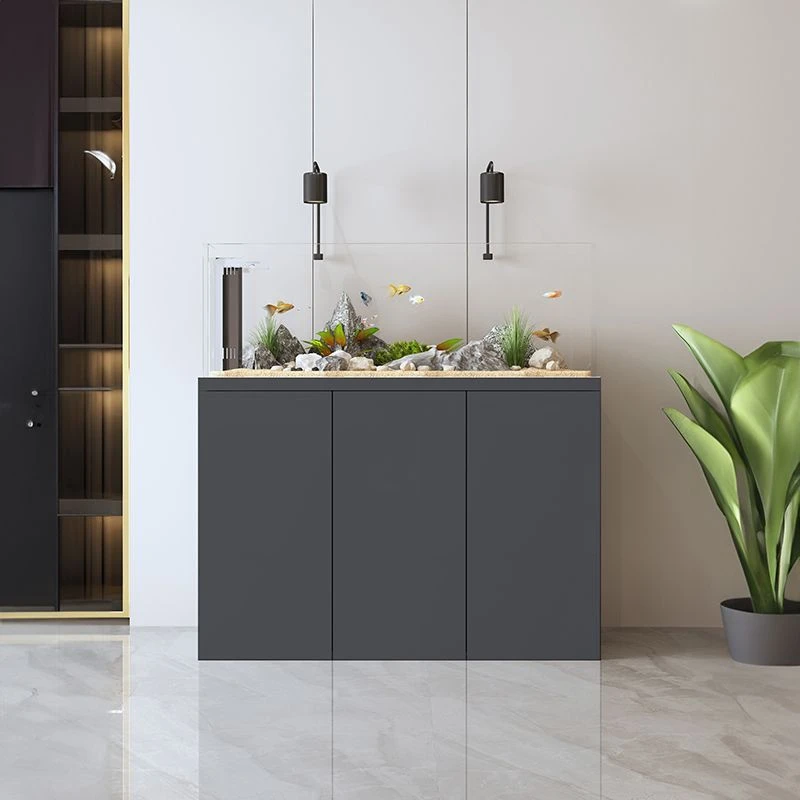 水族极简现代溪流缸生态野采石头造景水草超白鱼缸水族箱原生