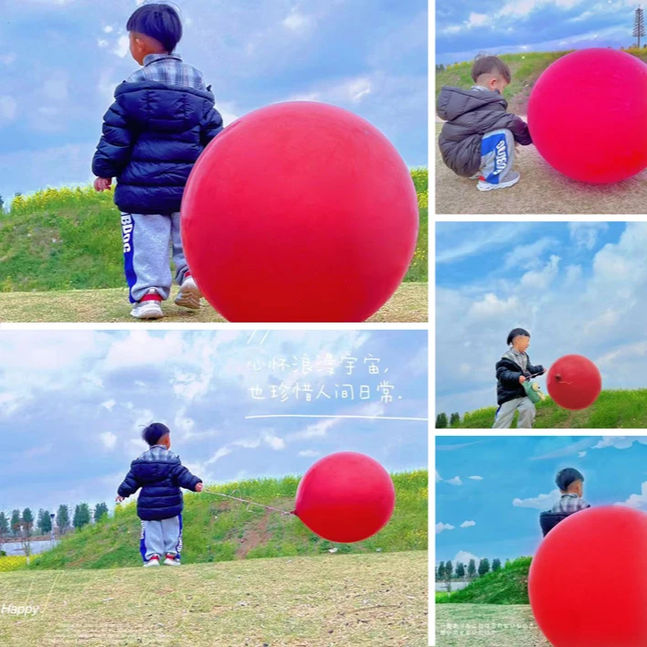 网红爆款36寸超大气球公园草坪海边拍照神器儿童玩具摆摊