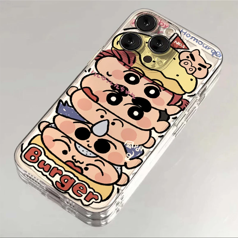 情侣卡通叠汉堡苹果华为vivo小米oppo手机壳iphone15/13/14/12/11