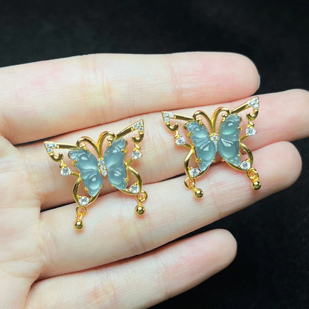 【云上叙】V0073-F-S925银翡翠吊坠-多样性发一件23x16x3.5mm（商城）