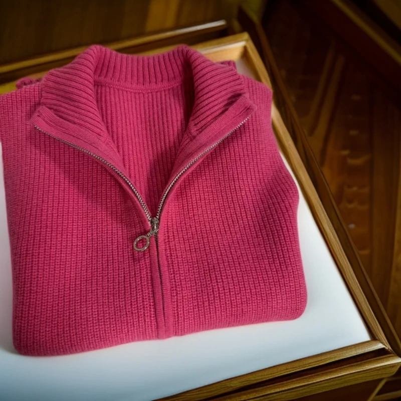 【轻奢系列-树莓粉】双拉链洋气休闲马甲