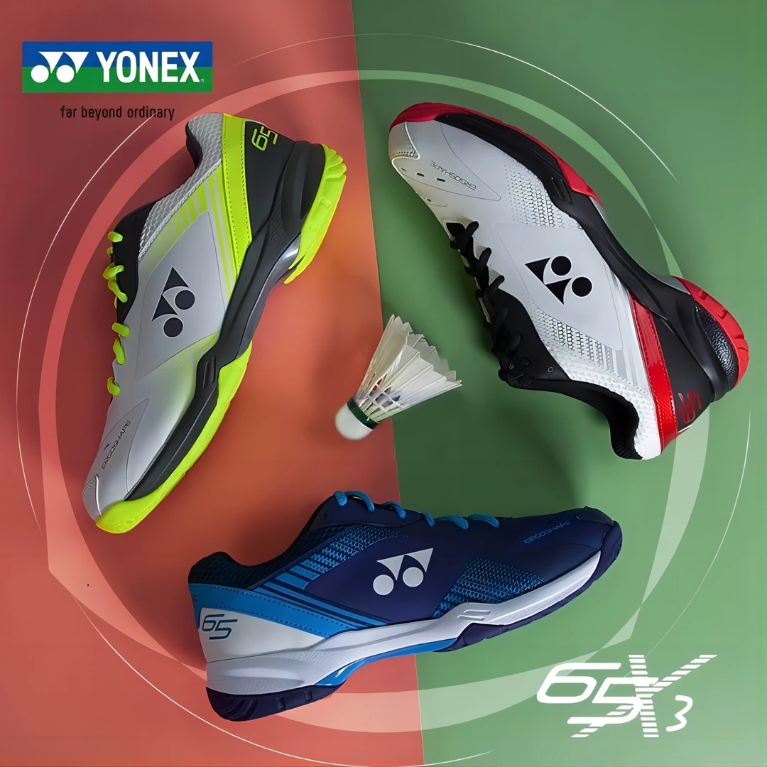 YONEX/尤尼克斯男女款65系列羽毛球鞋明星动力垫橡胶底SHB65X3EX