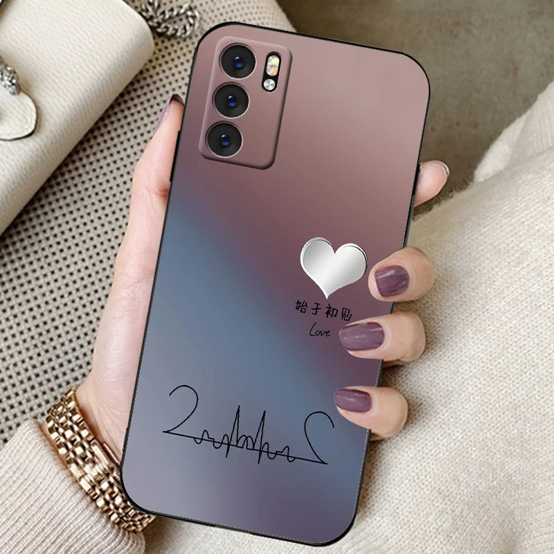 OPPOreno6手机壳Reno6pro小众保护套女款防摔简约6pro+全包高级感