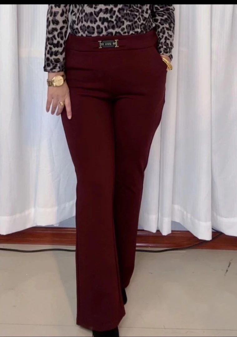 秋冬时尚白搭女款休闲裤显瘦气质高腰百搭打底女士微喇加绒