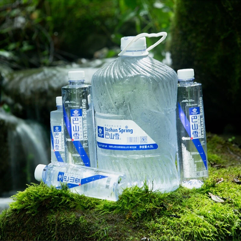 巴山雪天然山泉水含硒泡茶水弱碱性水精致会议便携装用水太极瓶