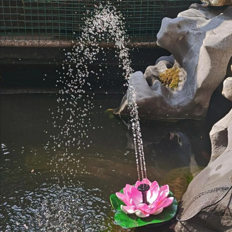 太阳能喷泉水泵户外庭院水池假山流水花园景观水缸增氧水循环荷花
