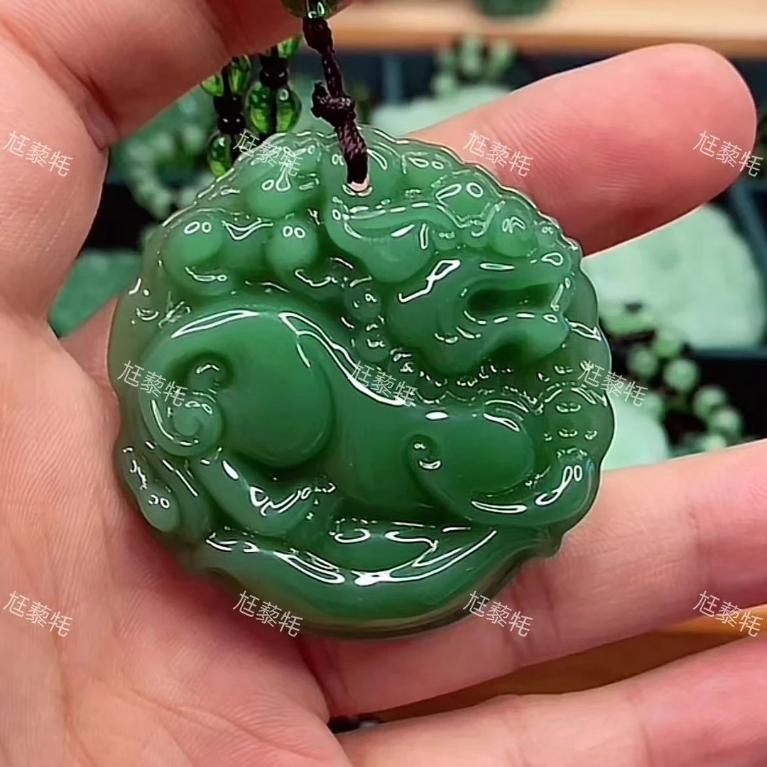 3.深绿双面貔貅经典情侣款.