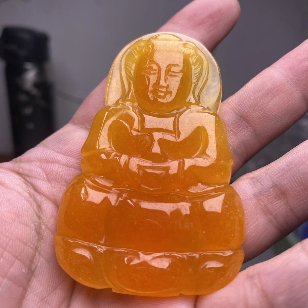 790  糯米黄大正装观音