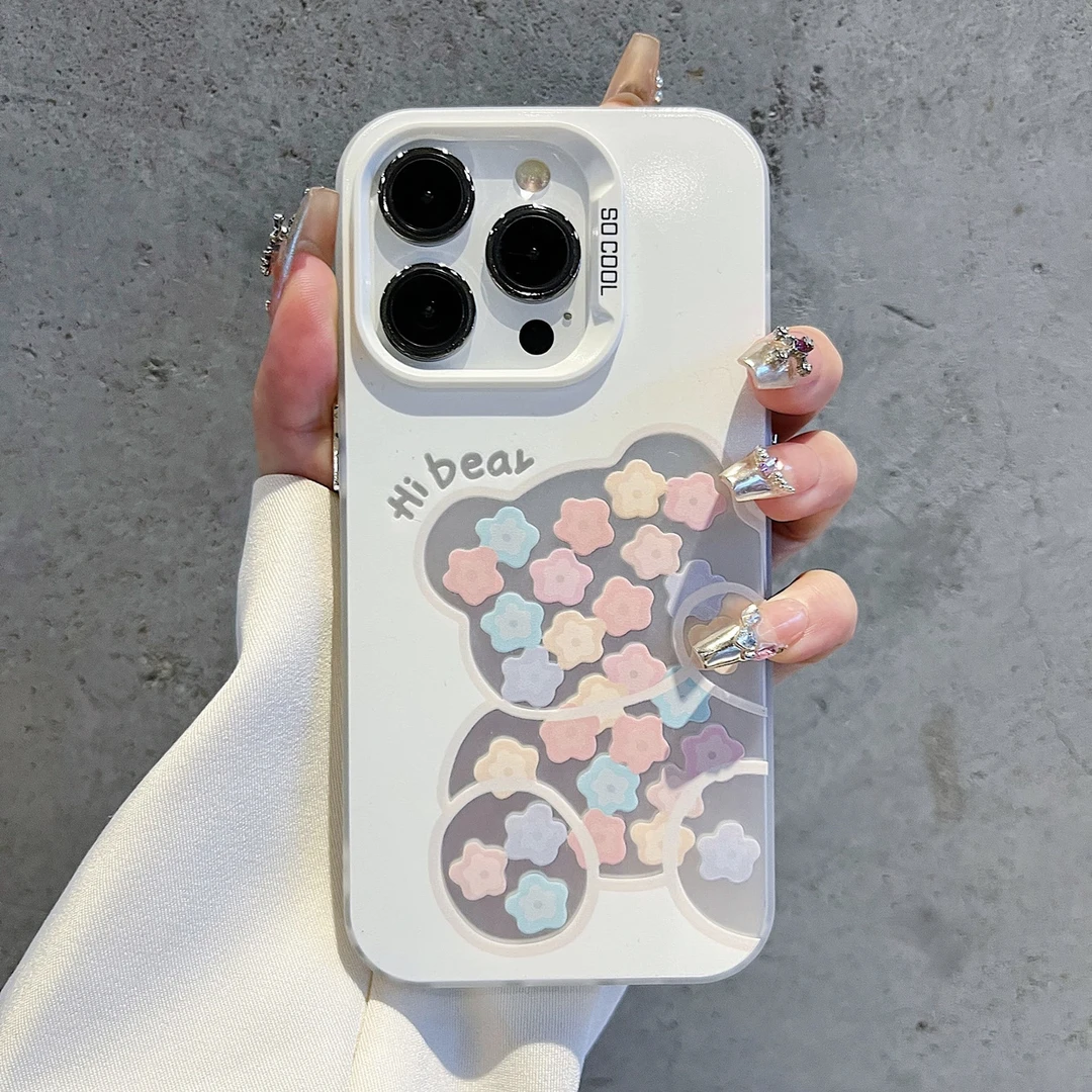 星星小熊彩银镭射适用oppo苹果15华为prua70小米vivo红米iphone