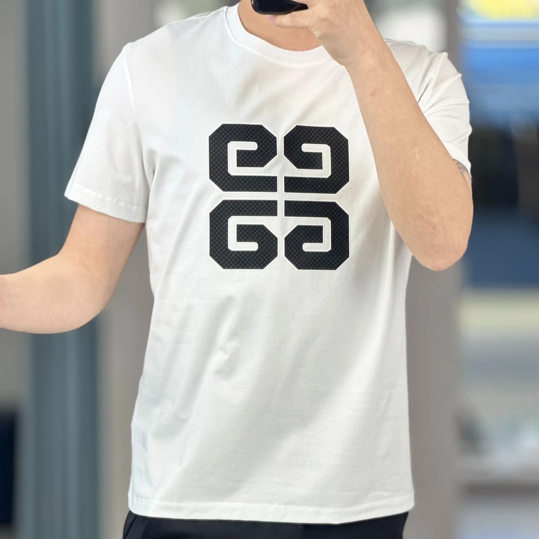 【瑞创Fashion】男士时尚百搭新款春夏休闲舒适丝光棉圆领短袖t恤