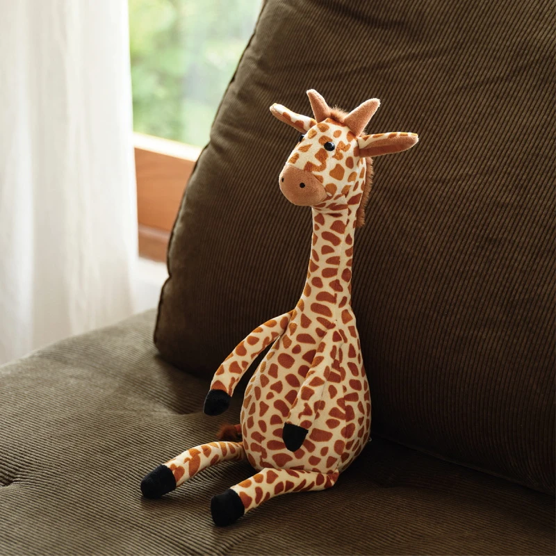 木墨生活 长颈鹿 布偶公仔卡通玩偶抱枕毛绒娃娃玩具新年礼物