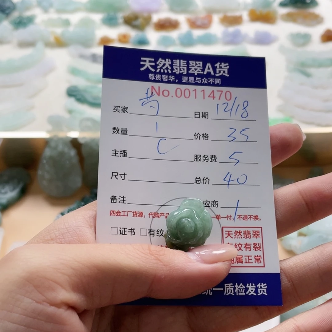【闪购商品】翡翠颈饰未镶嵌芍*