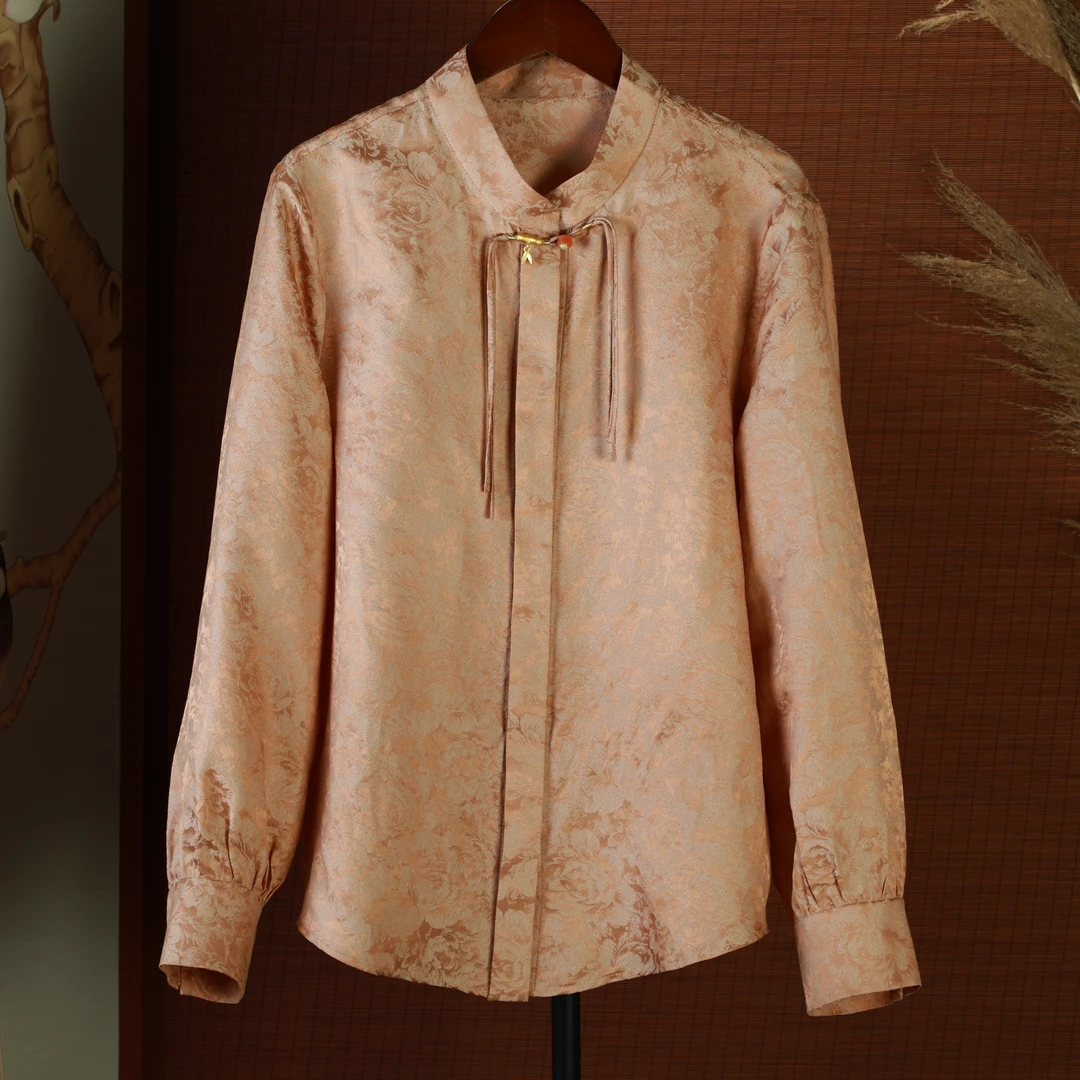 莹 新中式风 衬衫 24080 金粉色 64L
