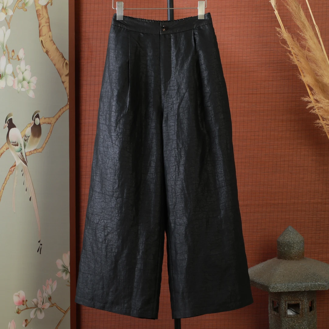 斌 龟纹棉裤 317824 休闲阔腿裤