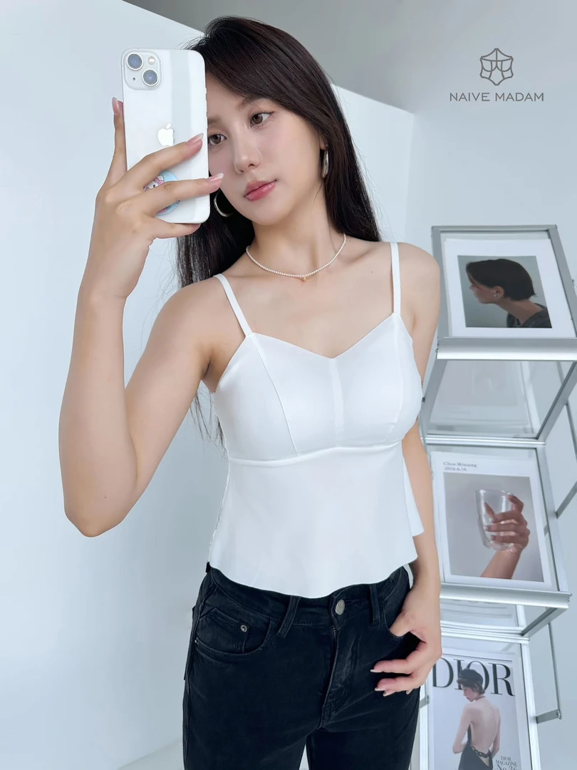无痕蕾丝吊带-胸垫一体