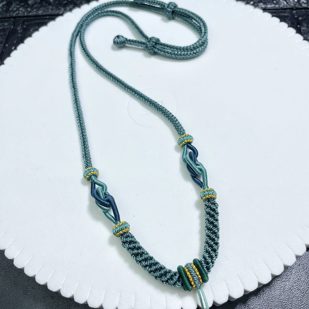 非金属布艺项链 纯手工编织高档项链绳