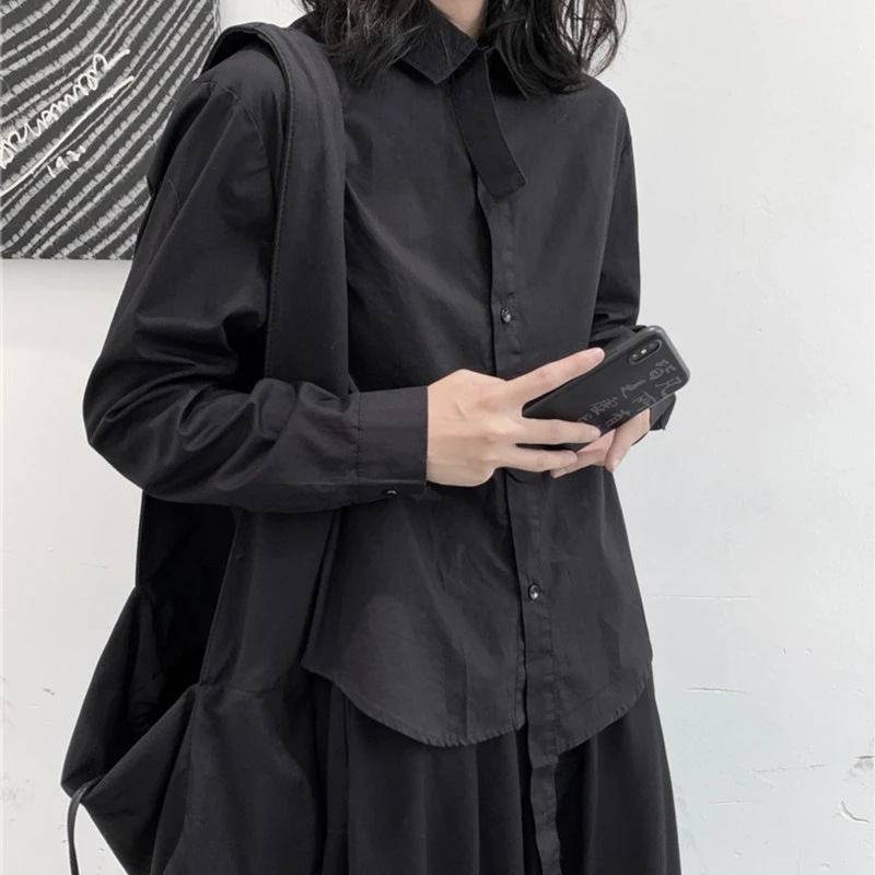 【晚李自制】小众设计感两穿设计款长袖衬衫
