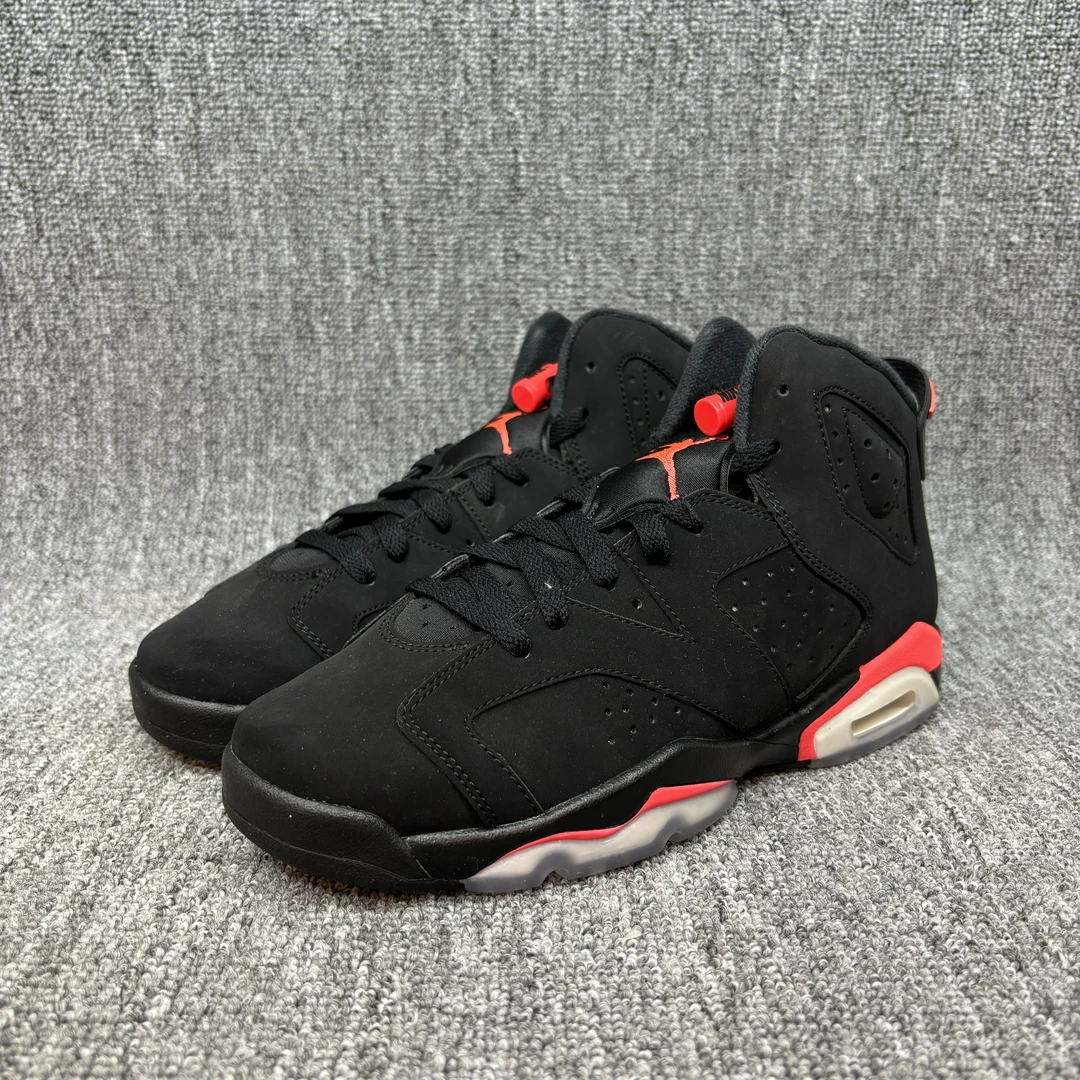秒价 AJ6黑红 36-40码全尺码现货秒发 全新原盒无试穿
