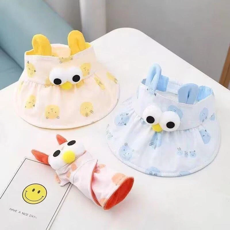 【好p饭1】宝宝帽子夏季空顶帽婴儿遮阳帽可调节幼儿童防晒帽凉帽潮