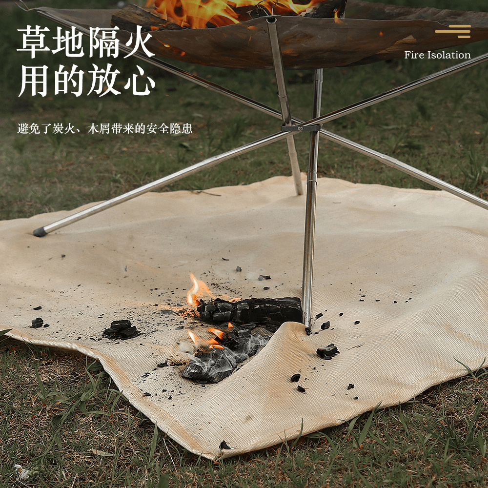 防潮垫玻璃纤维防火布阻燃布野营垫隔热垫灭火毯野餐垫地垫耐高温