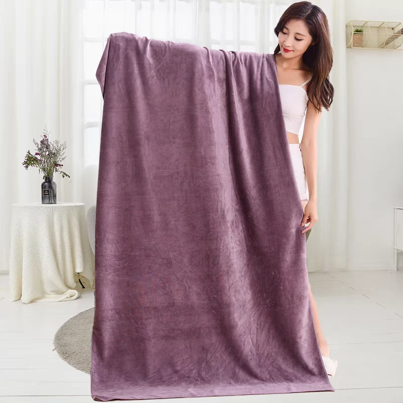美容院浴巾女柔软超吸水速干不掉毛按摩铺床专用大号毛巾床单家用