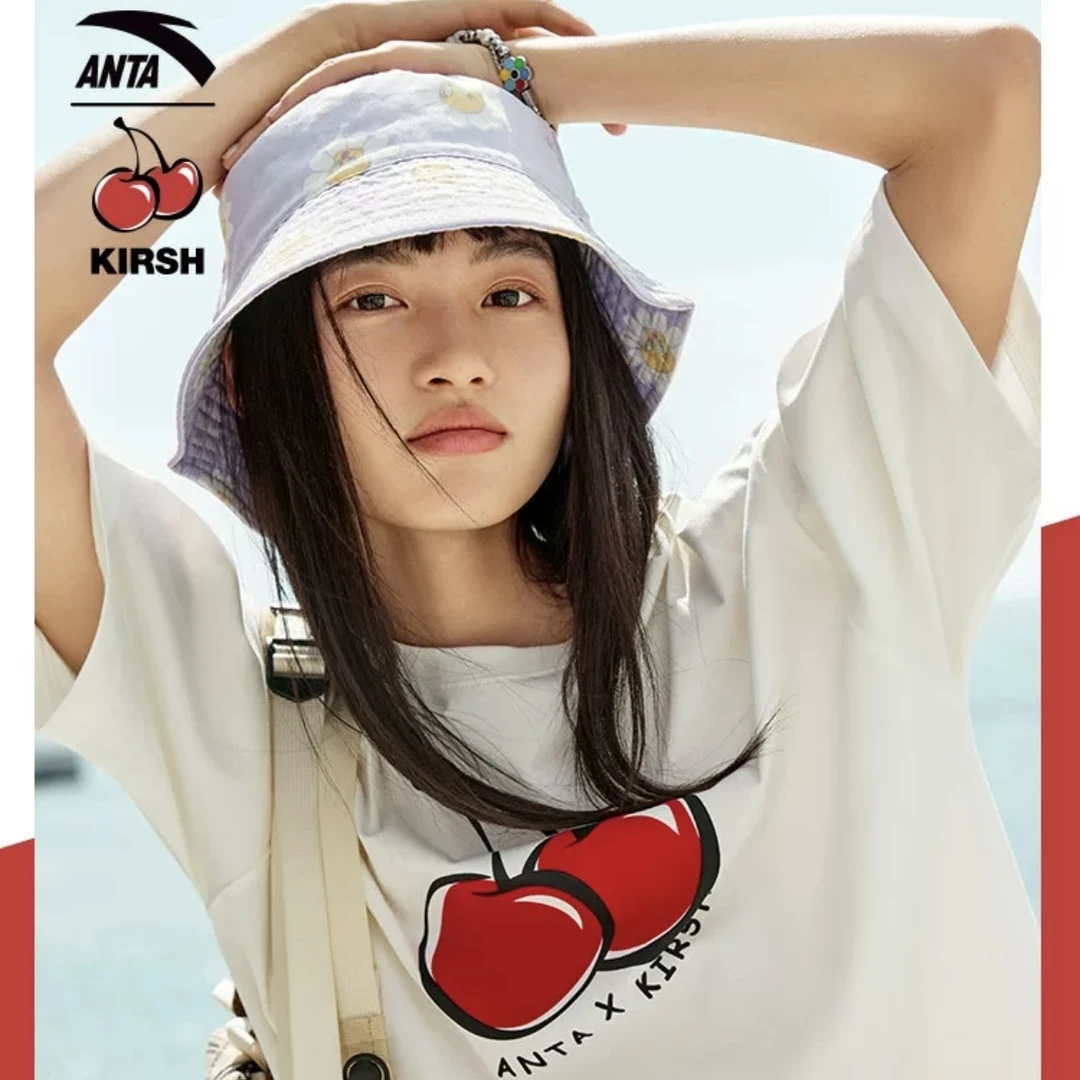 【安踏】×KIRSH联名小樱桃夏季新款短袖T恤尤莱特女162428121/SSS