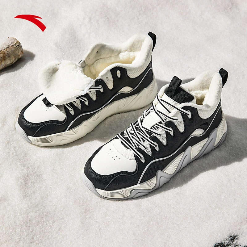 【九妹专属】安踏后浪棉鞋板鞋休闲鞋保暖加绒棉鞋912448916-QD