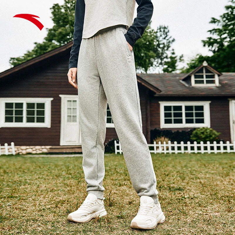 【豆豆专属】安踏针织运动长裤宽松户外舒适运动束脚裤962438307