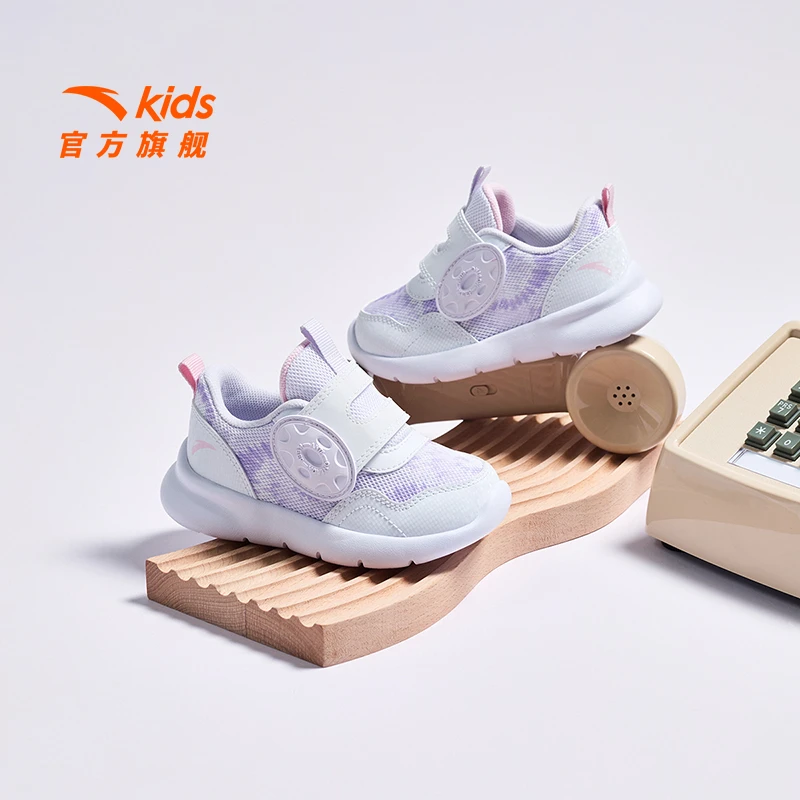 安踏儿童女婴童跑鞋2025四季款透气舒适防滑耐磨防踢运动跑步鞋子
