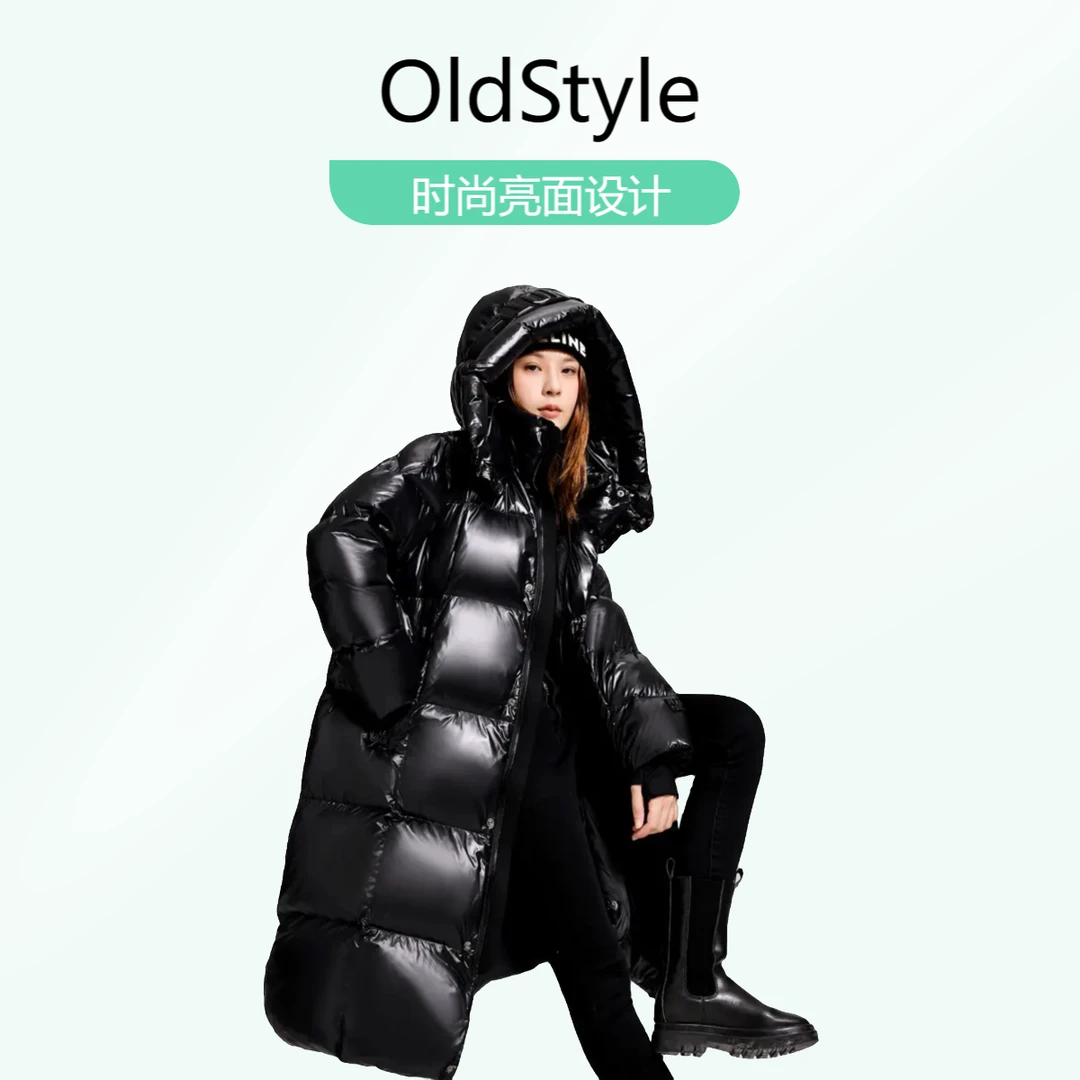 羽绒服情侣款防风黑色防寒运动常规过膝休闲时尚常规款户外长款