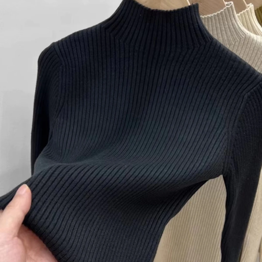 时尚百搭显瘦修身打底针织衫-402