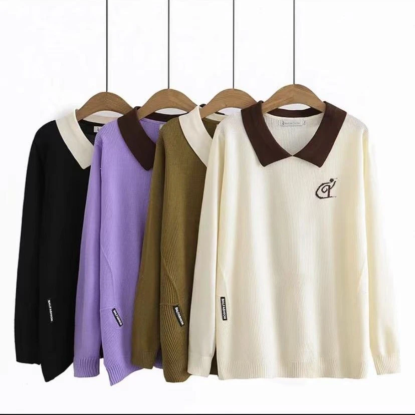 女2023新款时髦洋气长袖针织衫-128